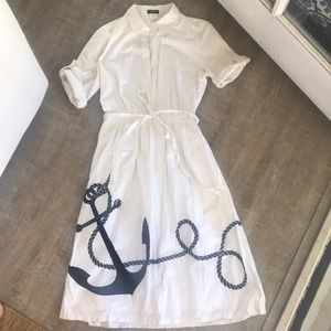 J. Crew anchor cotton dress
